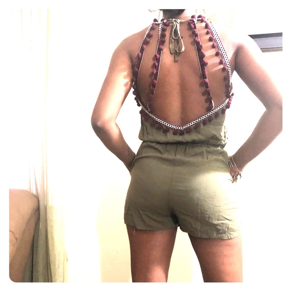 Army Green Romper